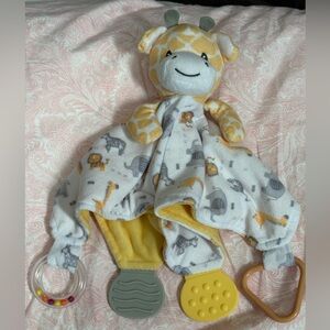 Giraffe Baby Lovey with Teething Toys